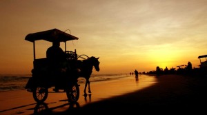 Sunset di Pantai Parangtritis Yogyakarta